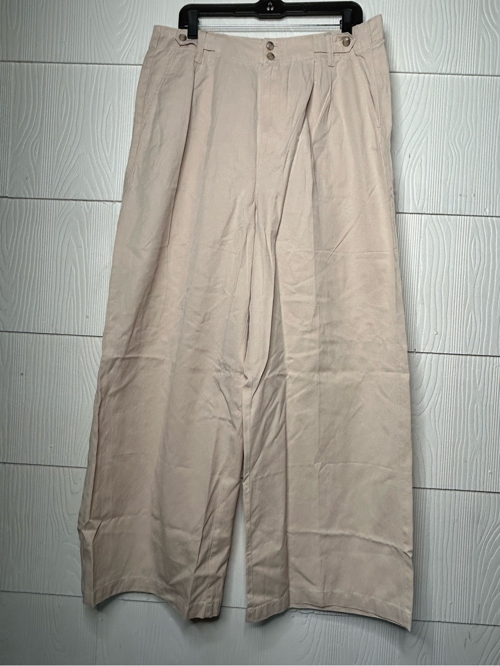 Madewell Wide-Leg Pants in Pale Blush